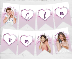 Kit imprimible Party Básico Violetta - comprar online