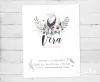 Tarjeta Bautismo Bird Acuarela
