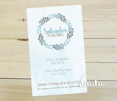 Estampita de Bautismo