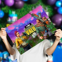 Cartel Bienvenida Fortnite