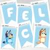 Banderín Gráfico Feliz Cumple Bluey