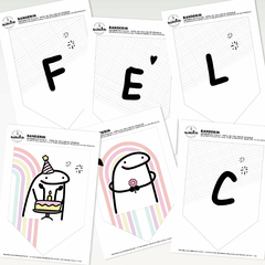Banderín Gráfico Feliz Cumple Flork