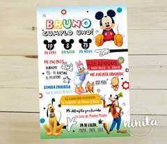 Cartel Infografía Mickey ClubHouse