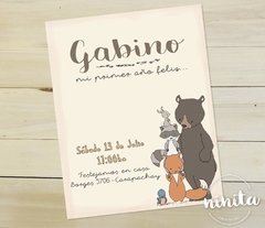 Tarjeta Animalitos Ilustracion