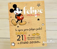 Tarjeta Mickey Vintage