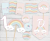 Kit imprimible Party Básico Arcoiris