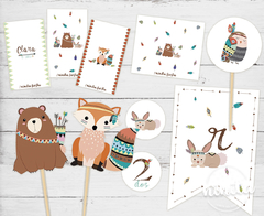 Kit imprimible Party Básico Boho