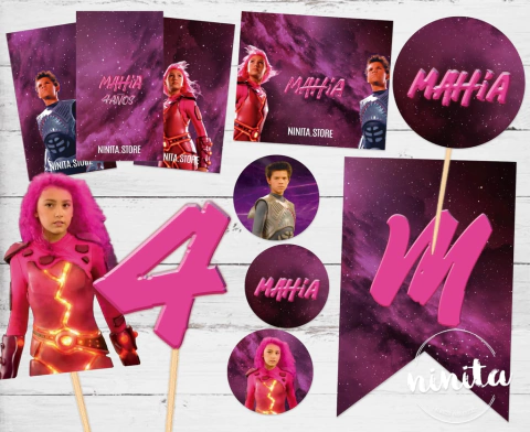 Kit imprimible Party Básico Lavagirl