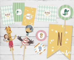 Kit imprimible Party Básico Minimalitos
