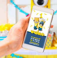 Invitacion Digital Minions