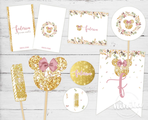 Kit imprimible Party Básico Minnie