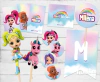 Kit imprimible Party Básico Rainbow Rangers