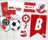 Kit imprimible Party Básico River Plate