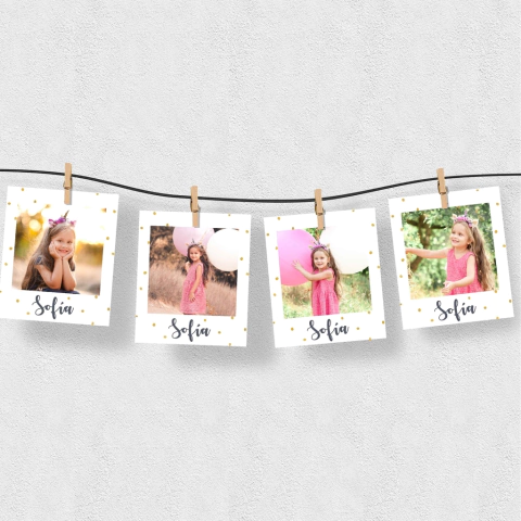 Polaroid Unicornio en Bici