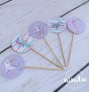 Topper para cupcakes Sirenita