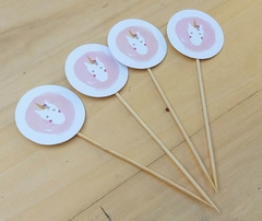 Topper para cupcakes Unicornio