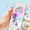 Invitacion Digital Rainbow Rangers