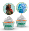 Wrappers + Toppers para Cupcakes Raya