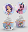 Wrappers + Toppers para Cupcakes
