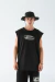Musculosa -Stencil- Negro