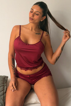 Pijama Gala Bordó - comprar online