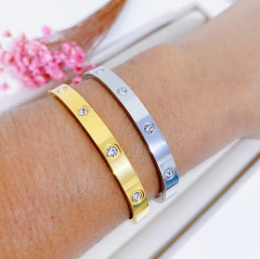 bracelete cristais inspiração cartier - comprar online
