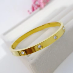 bracelete cristais inspiração cartier na internet