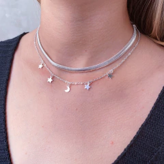 Choker estrelas e lua - comprar online