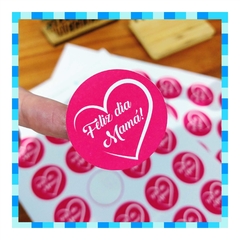 Stickers "Feliz Dia Mamá" - 4CM - Papel