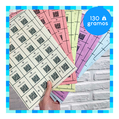 IMPRESIÓN PAPEL PLANTABLE 130gr - HOJA A4 (sin corte)