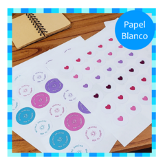 100 Stickers 6 CM - Papel - personalizados en internet