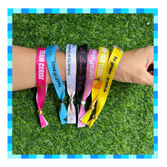 50 Pulseras de Tela - Satén (a color)
