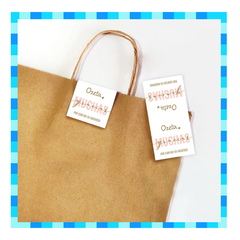 100 Stickers 9 X 3 - Papel - Cierra Bolsas - personalizados - comprar online