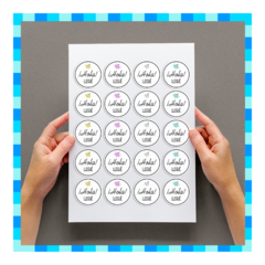 Stickers "Hola Llegué" - 4CM - Papel - comprar online