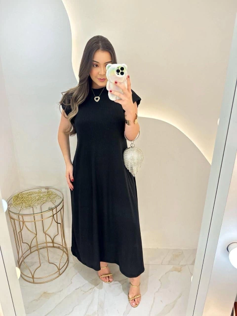 Vestido C/ Manga Soltinho - comprar online