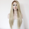 Peruca Front Lace Loira Lisa 65cm