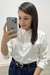 Camisa Social Feminina Seda (Branca) - Senhorita Moda Modesta