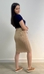 Saia Casual Anarruga Texturizada (Nude) - loja online