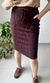Saia Casual Anarruga Texturizada (Café) - Senhorita Moda Modesta