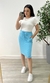 Saia Casual Anarruga (Azul Claro) - comprar online