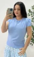 Blusa Social Duna Detalhes de Botões Azul Bebê na internet