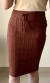 Saia Casual Anarruga Texturizada (Marrom) - comprar online
