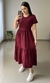 Vestido Longo Viscolycra Rodado Marsala - comprar online