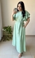 Vestido Sensorial Longo Manga Babados e Amarração Verde - comprar online