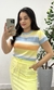 Blusa Malha Listras Grossas Amarelo e Azul Bebê na internet