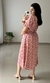 Vestido Camponesa Maximidi Floral Rosa - Senhorita Moda Modesta