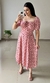 Vestido Camponesa Maximidi Floral Rosa - comprar online