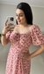 Vestido Camponesa Maximidi Floral Rosa na internet