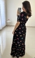 Vestido Longo Viscolinho Borboleta (Preto) - comprar online