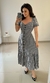Vestido Maximidi com Botões Frontais (Xadrez)